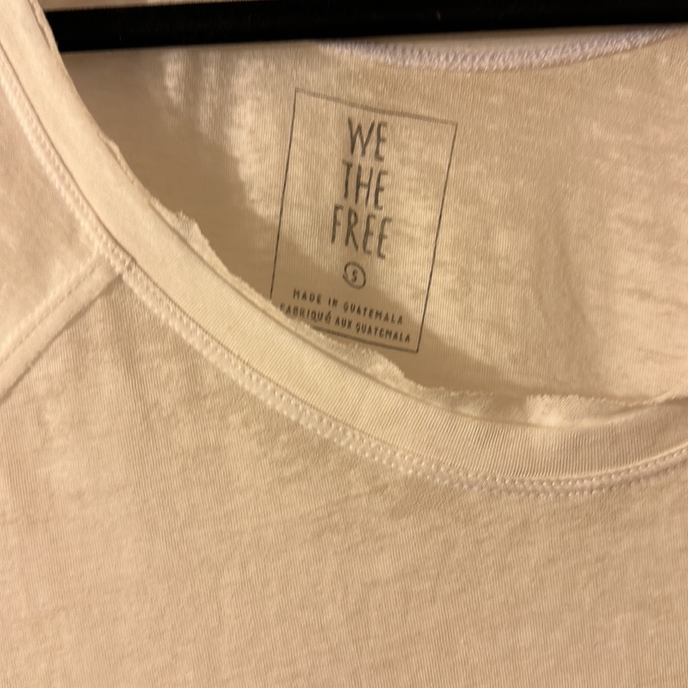 Free People We The Free Oversized White T-Shirt - Picture 2 of 6